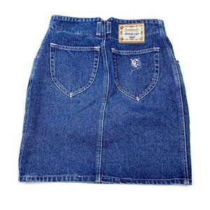 Vtg 80s 90s Retro Western High Waisted Denim Skirt